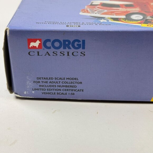 1997 Corgi Classics Chipperfields Circus Elephant Transport Lorry Trailer Set - Picture 6 of 8